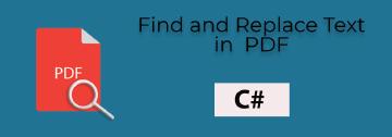 Find and Replace Text in PDF using C# | PDF Text Redaction