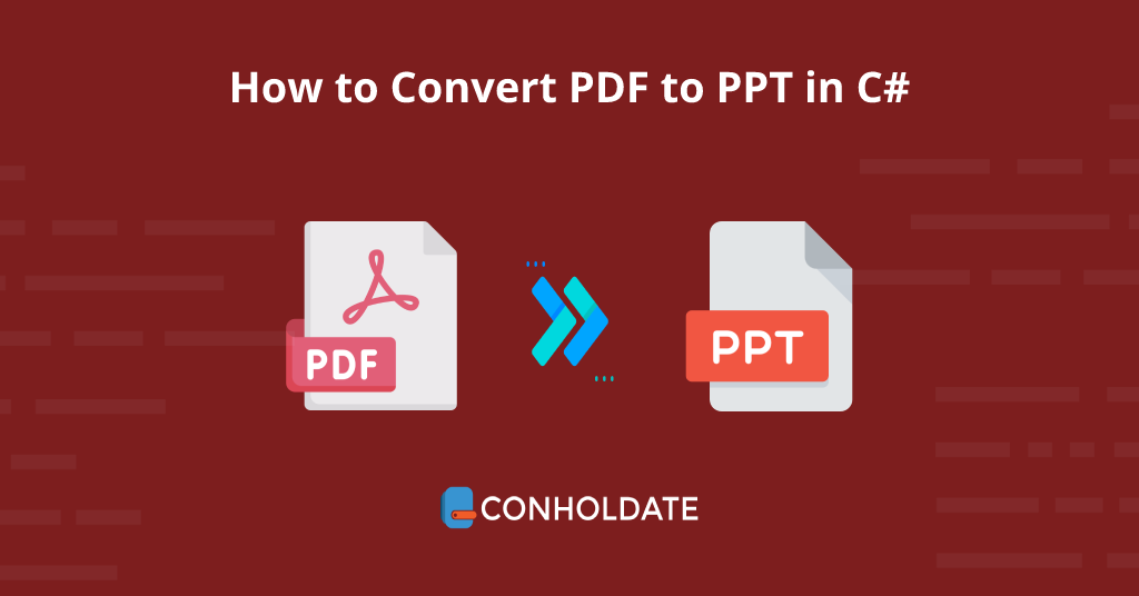 Convert PDF to PPT in C#