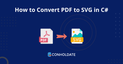How to Convert PDF to SVG in C#