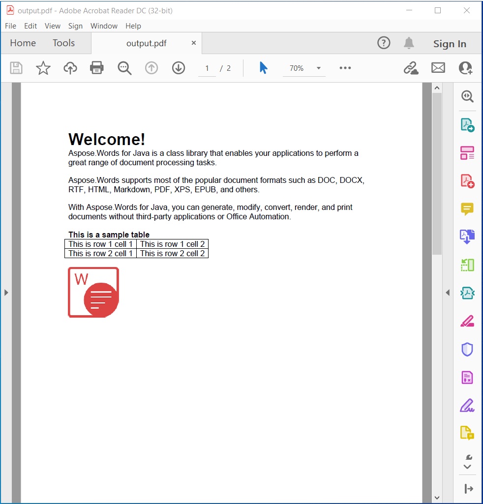 Convert Word Documents to PDF.