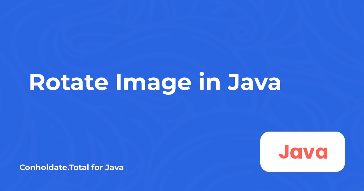 Rotate Image in Java