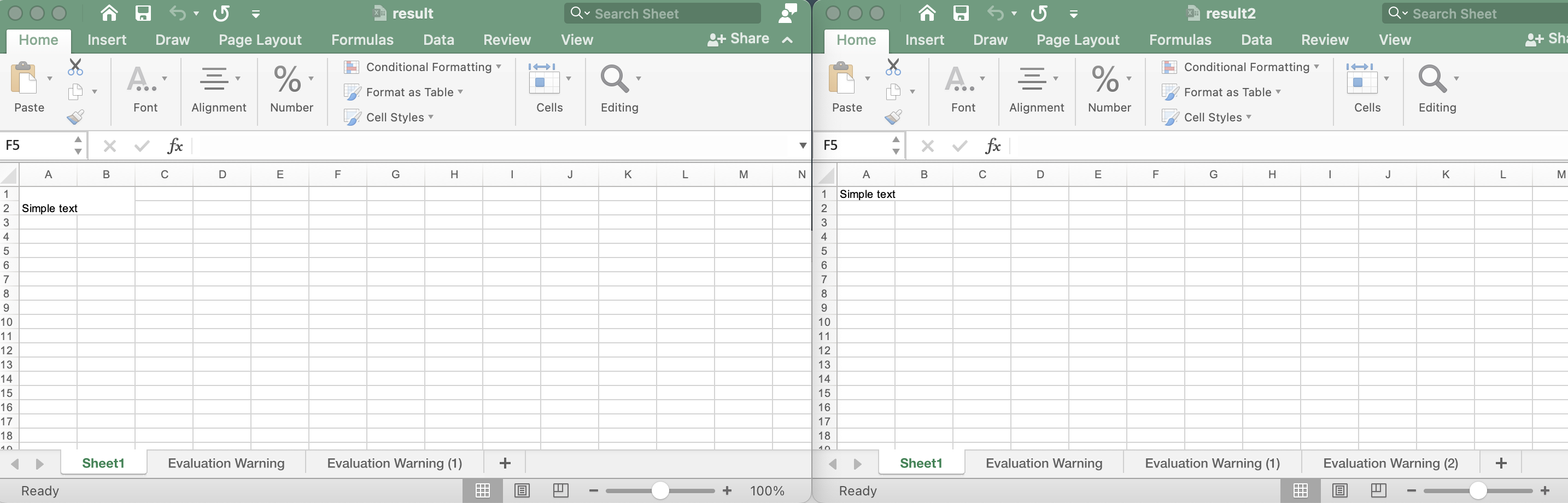 unmerge cells in Excel