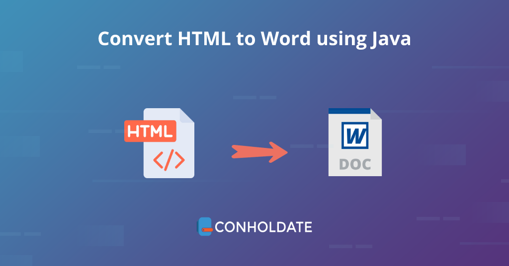 Java kullanarak HTML'yi Word'e dönüştürün