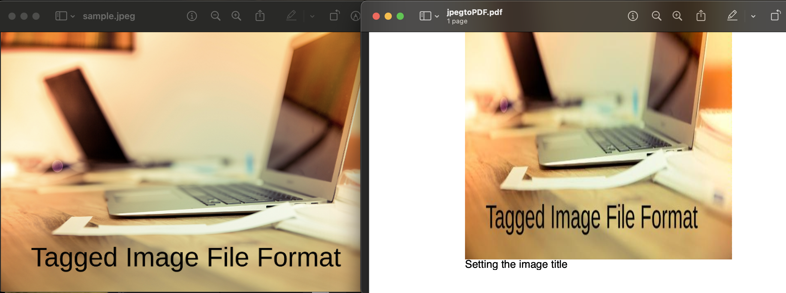 JPEG'den PDF'ye