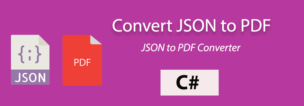 JSON'dan PDF'ye C#