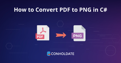 C#'ta PDF'yi PNG'ye Dönüştürme