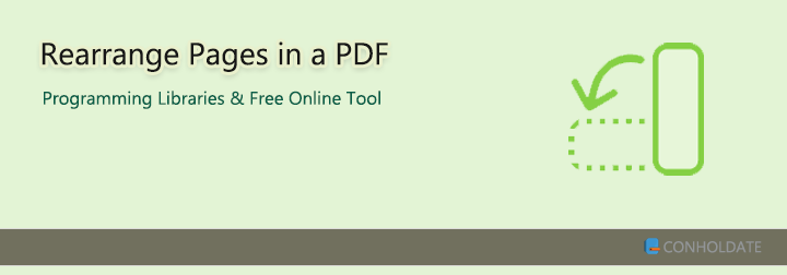PDF Sayfalarını Yeniden Sıralama